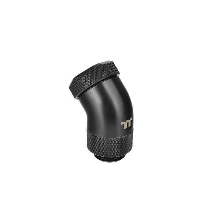 Thermaltake Pacific G1/4 Petg Tube 45-Degree Compression 12Mm Od - Black - وصلات أنابيب